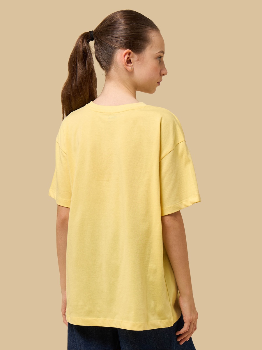 Slogan Print Oversized Cotton T-Shirt