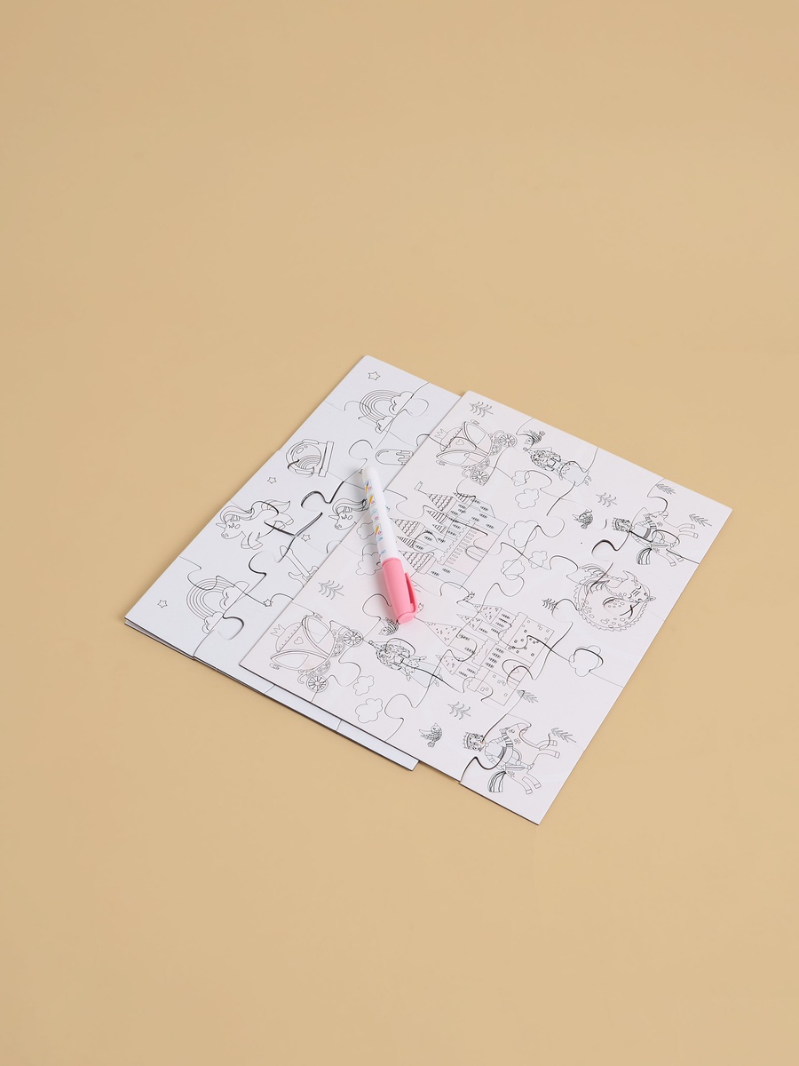 Watercolour Puzzle Book Set