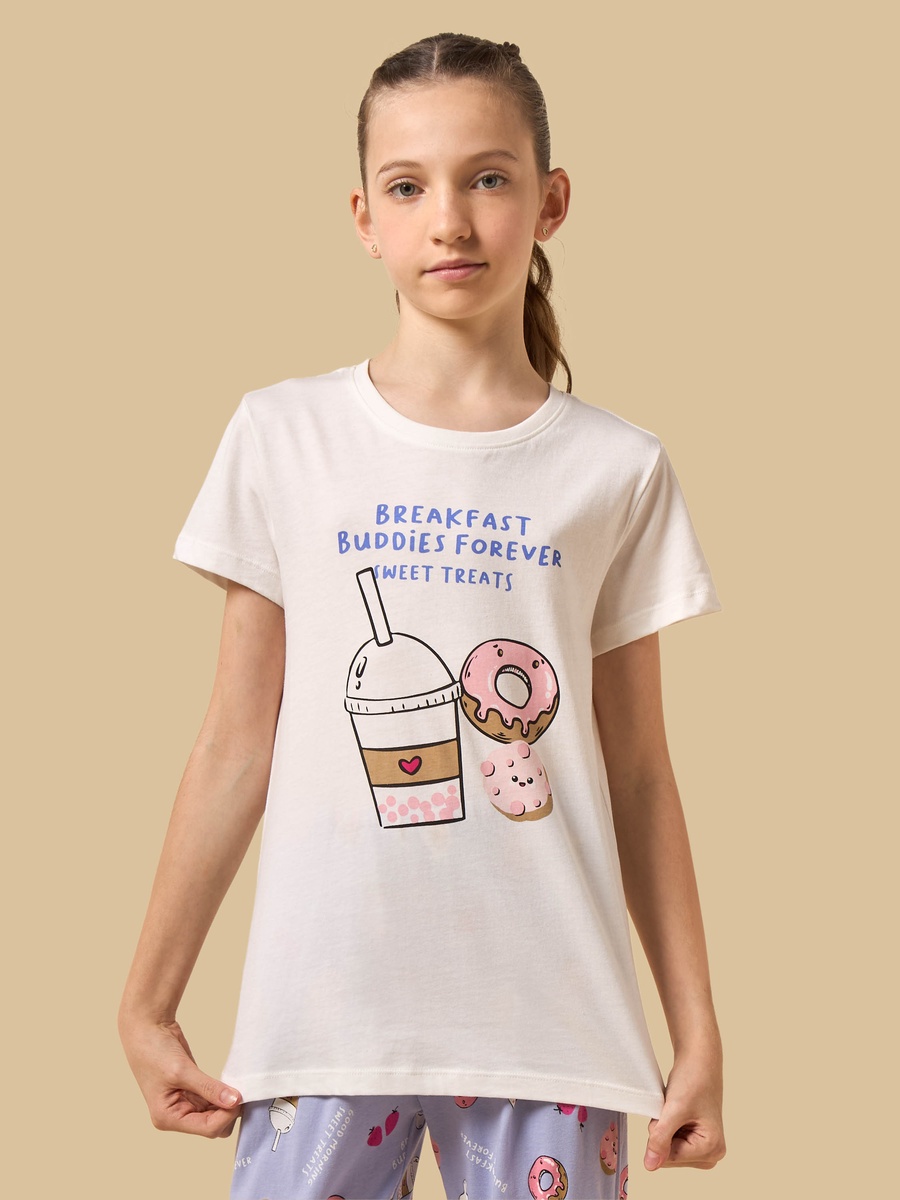 Breakfast Print Pyjama Set