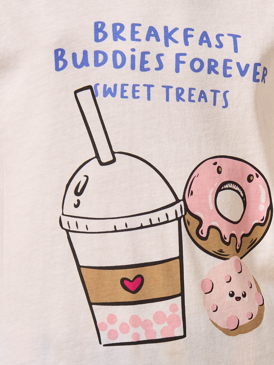Breakfast Print Pyjama Set