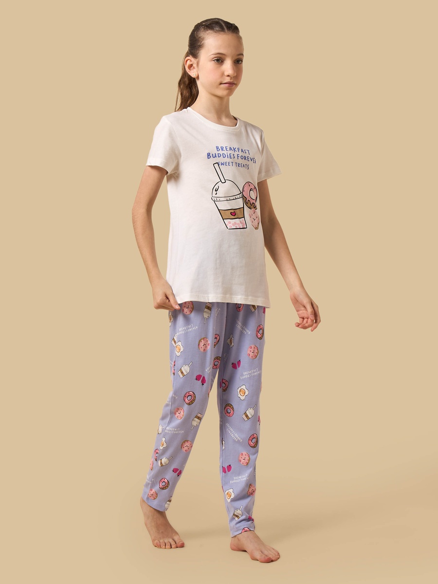 Breakfast Print Pyjama Set