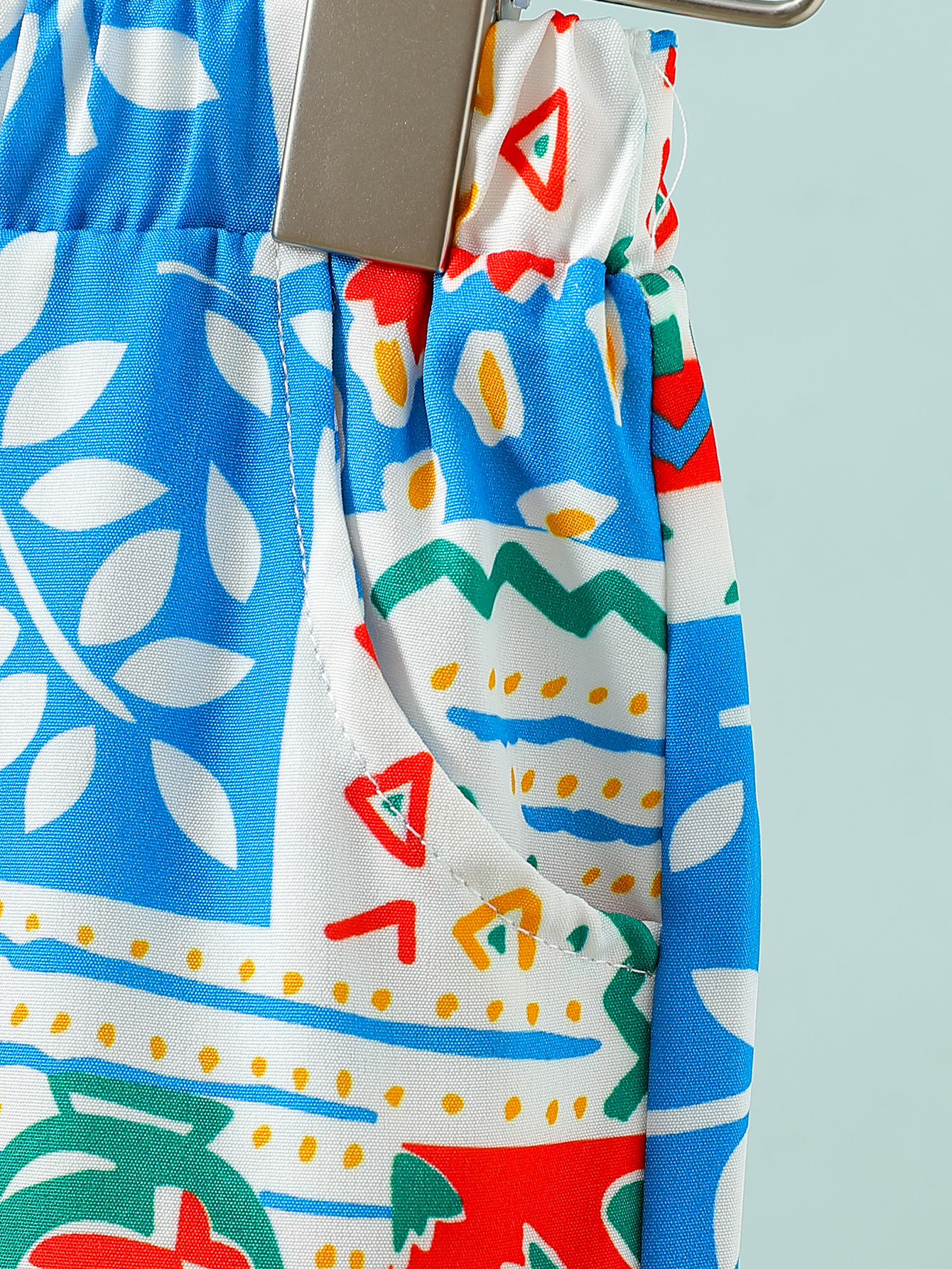 Boys Printed Short Sleeve Shirt and Shorts Set
