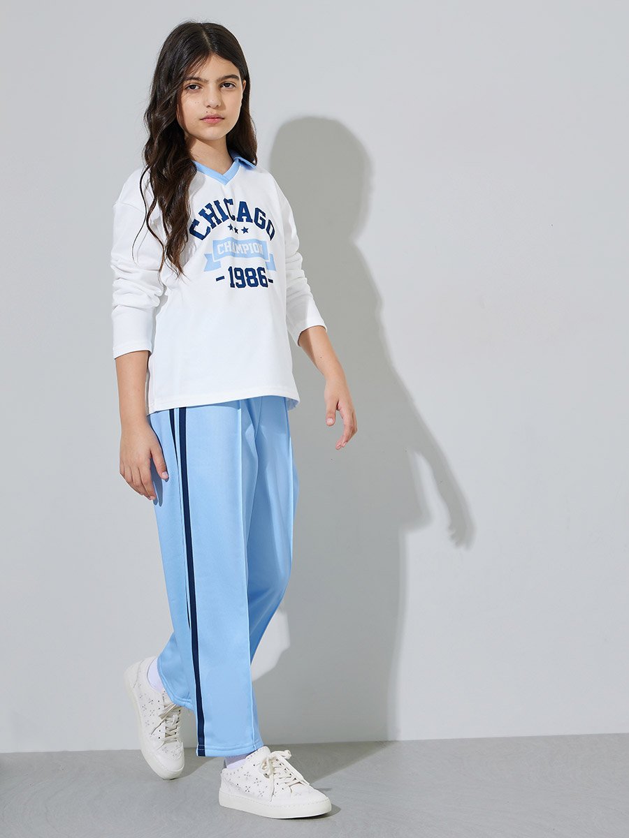 Teen Girls Graphic Long Sleeve T-Shirt and Joggers Set