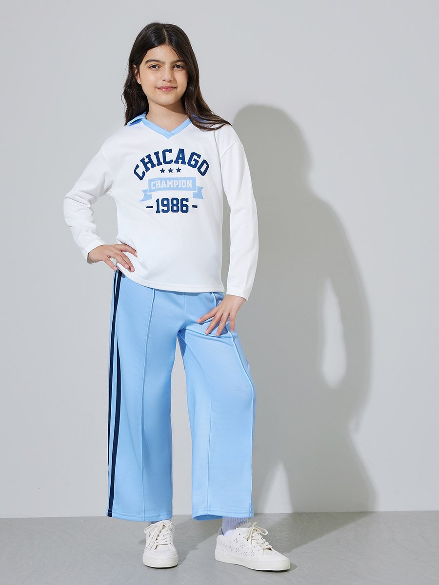 Teen Girls Graphic Long Sleeve T-Shirt and Joggers Set