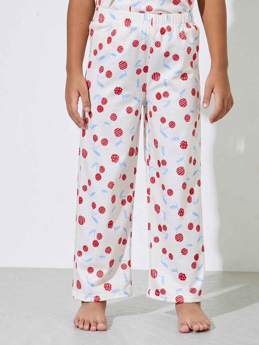Girls All Over Print Shirt and Pyjama Set