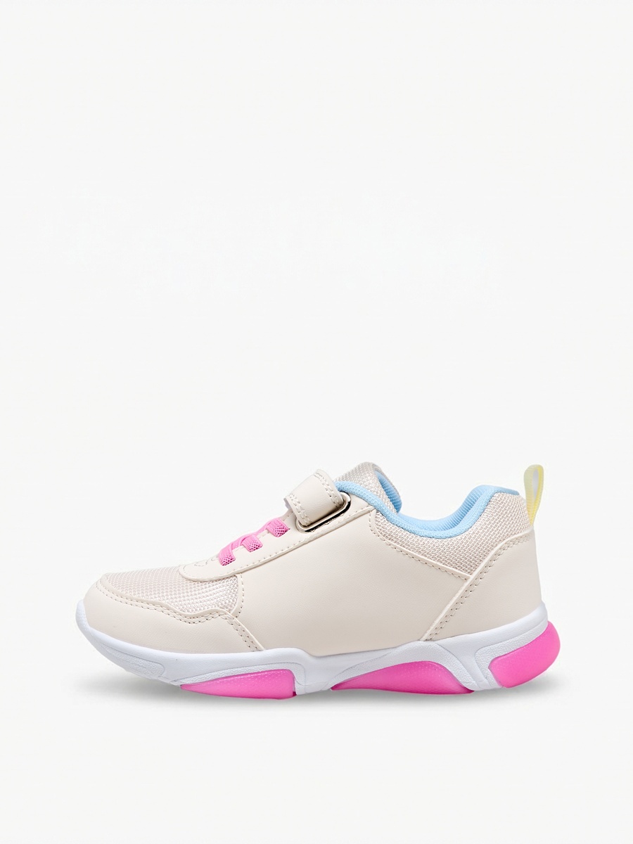 Girls Minnie Mouse Print Light-Up Ankle Sneakers