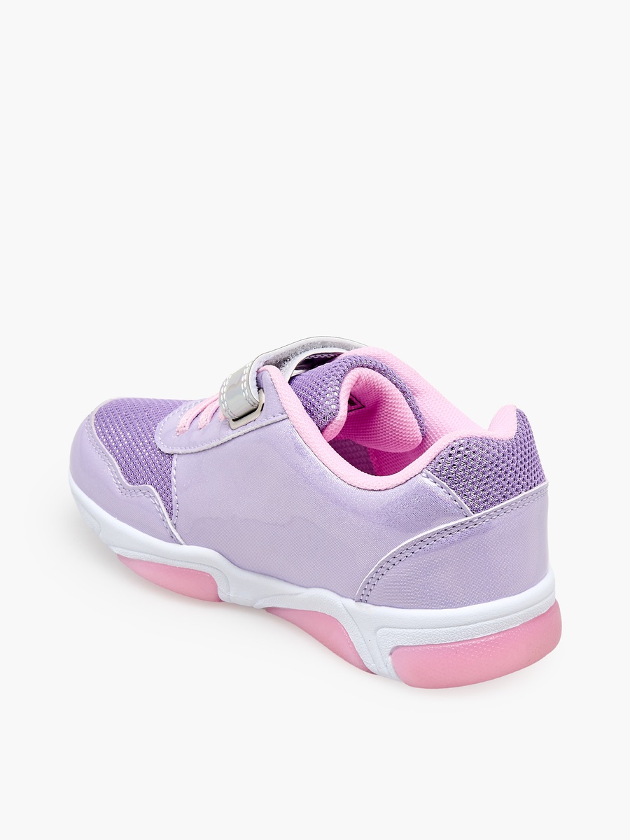 Girls Frozen Print Light-Up Ankle Sneakers