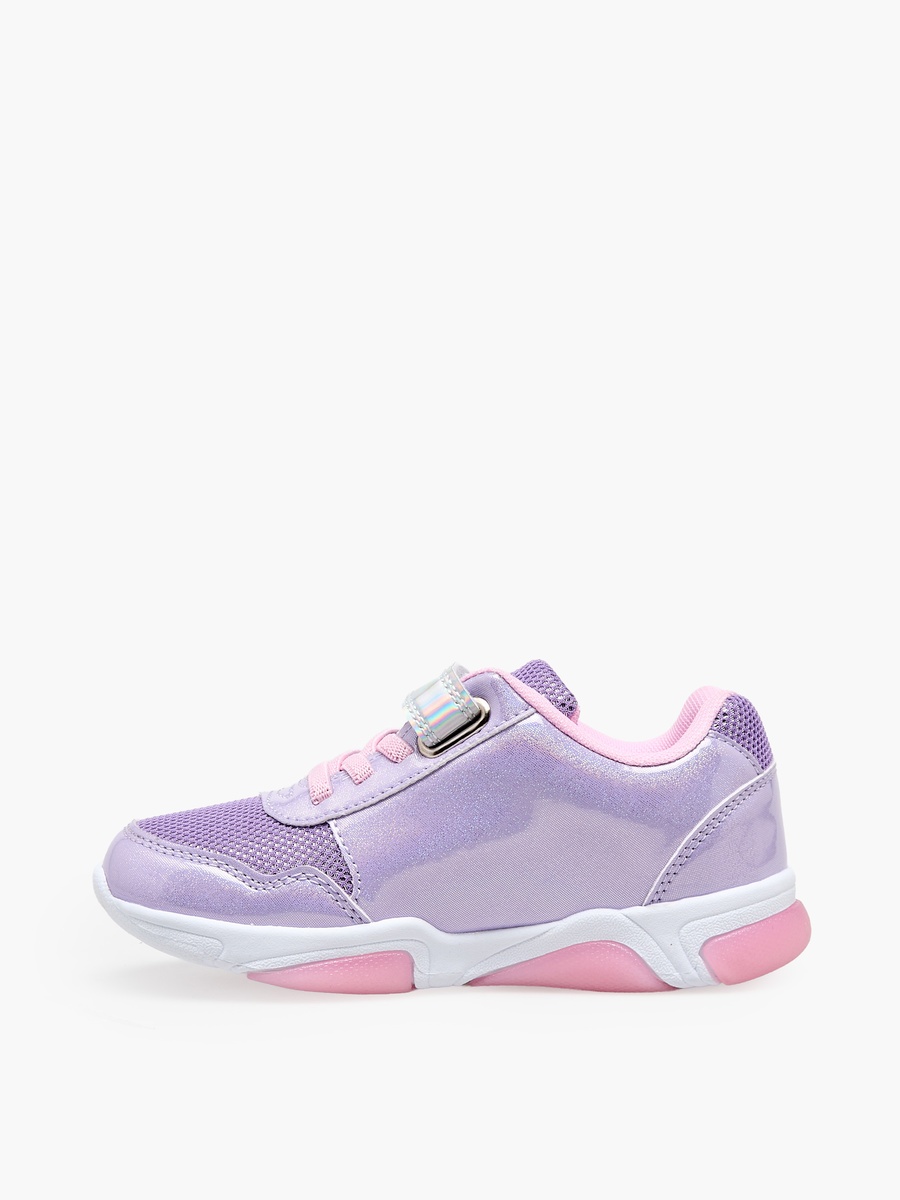 Girls Frozen Print Light-Up Ankle Sneakers
