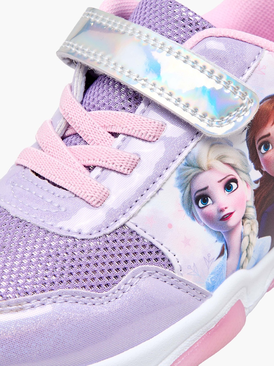 Girls Frozen Print Light-Up Ankle Sneakers
