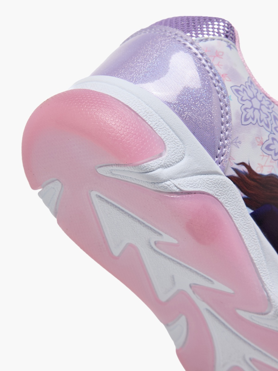 Girls Frozen Print Light-Up Ankle Sneakers