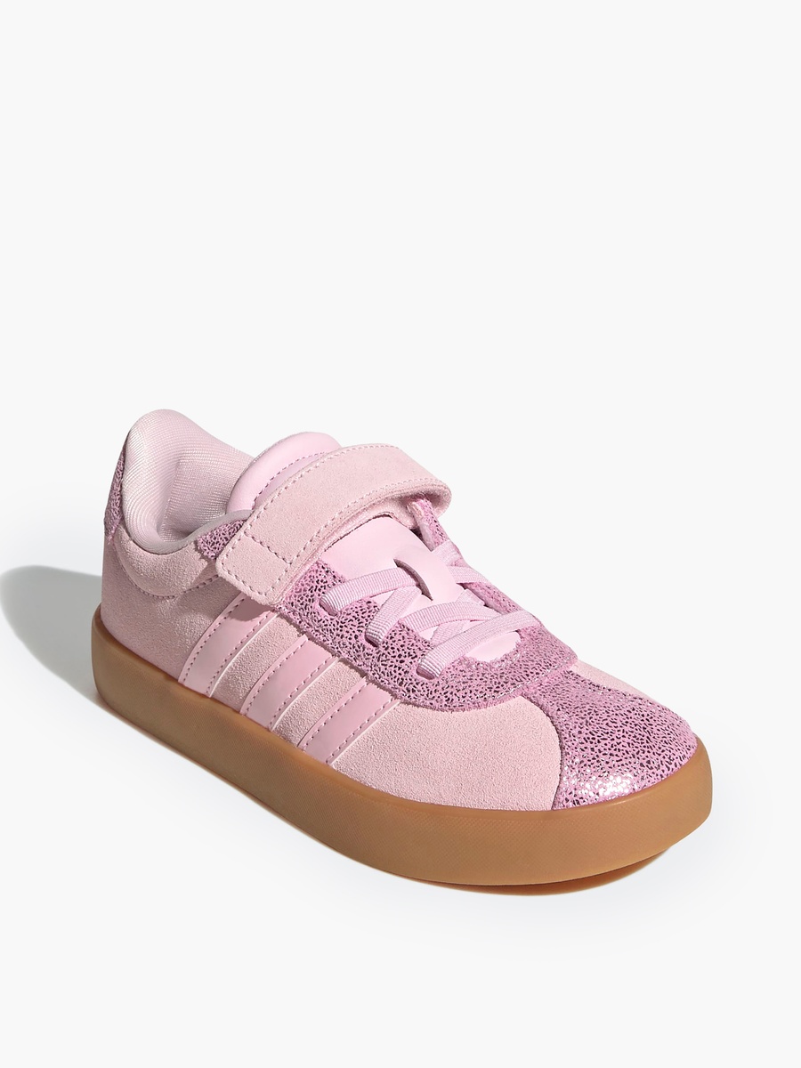Girls VL COURT 3.0 EL C Panelled Hook and Loop Ankle Sneakers