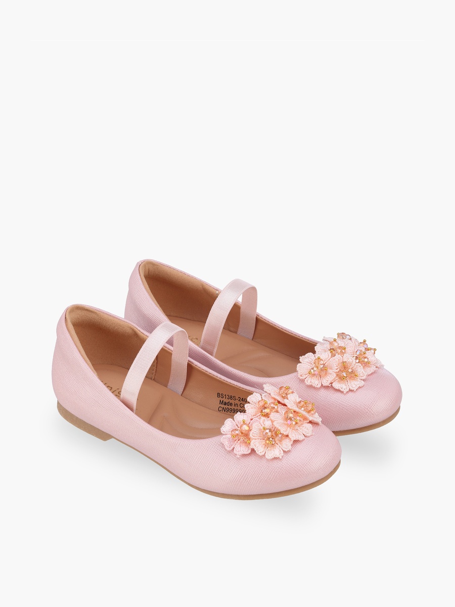 Girls Slip-On Ballerina Shoes