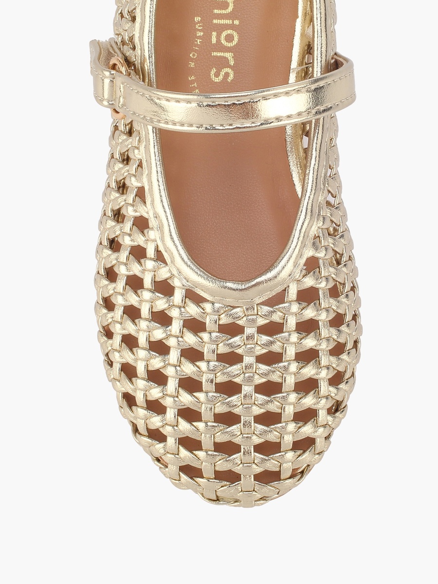 Girls Hook and Loop Ballerina Shoes
