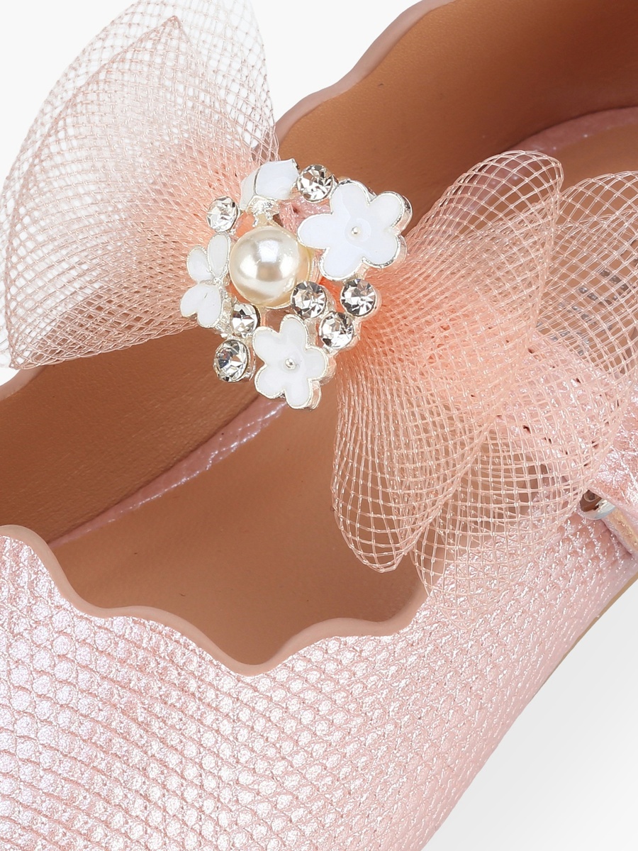 Girls Hook and Loop Ballerina Shoes
