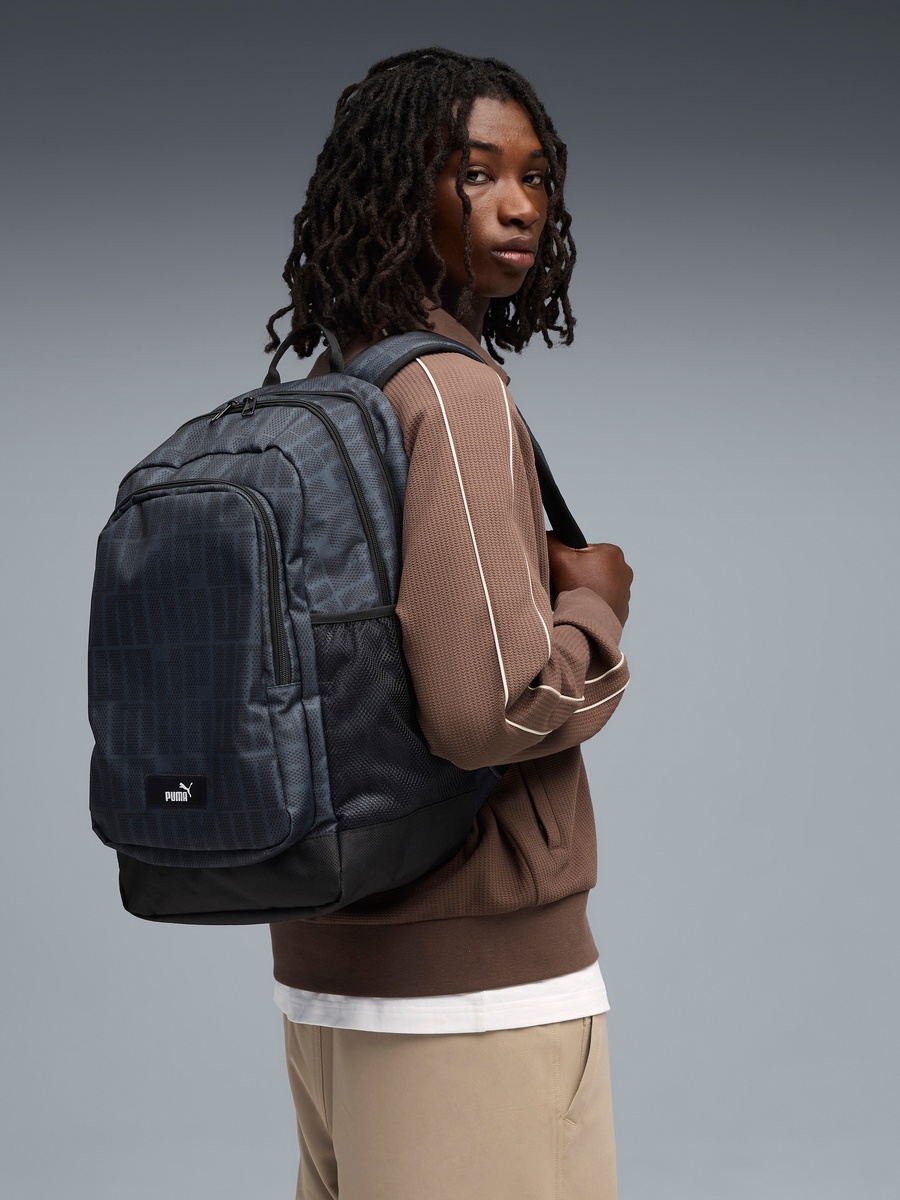 Printed School Backpack with Adjustable Straps and Zip Closure - 15x29x43 cm