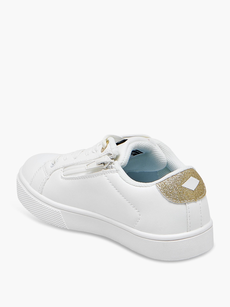 Girls Lace-Up Ankle Sneakers