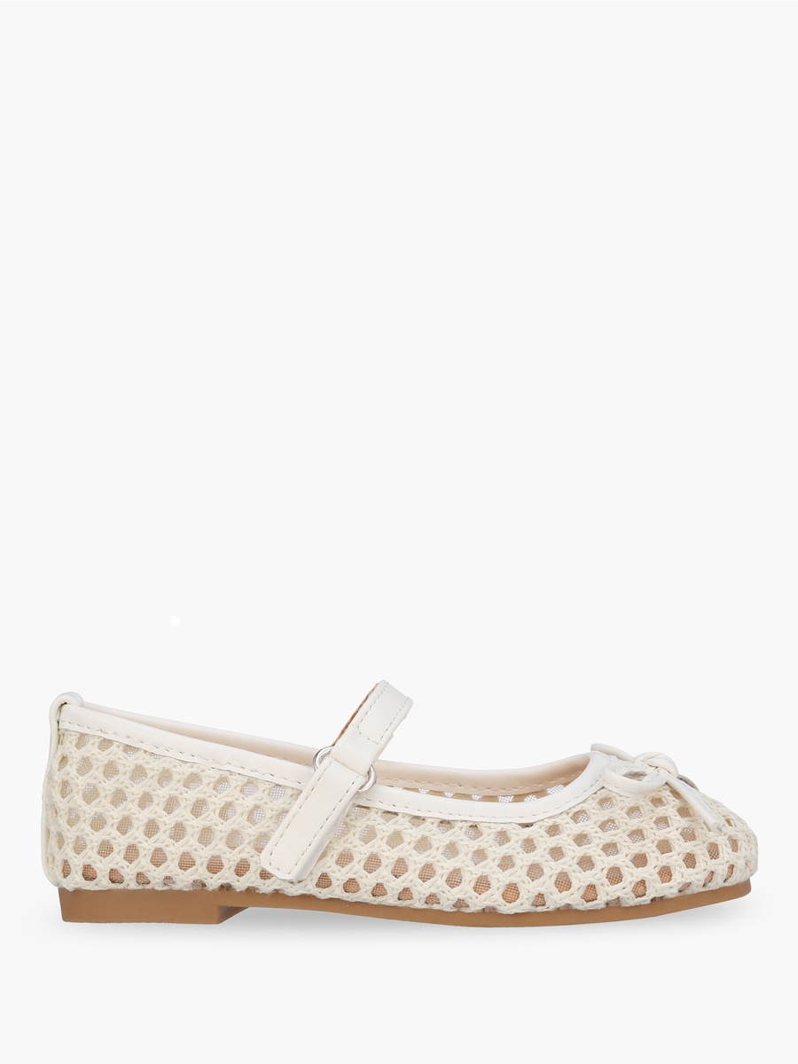 Girls Hook and Loop Ballerina Shoes