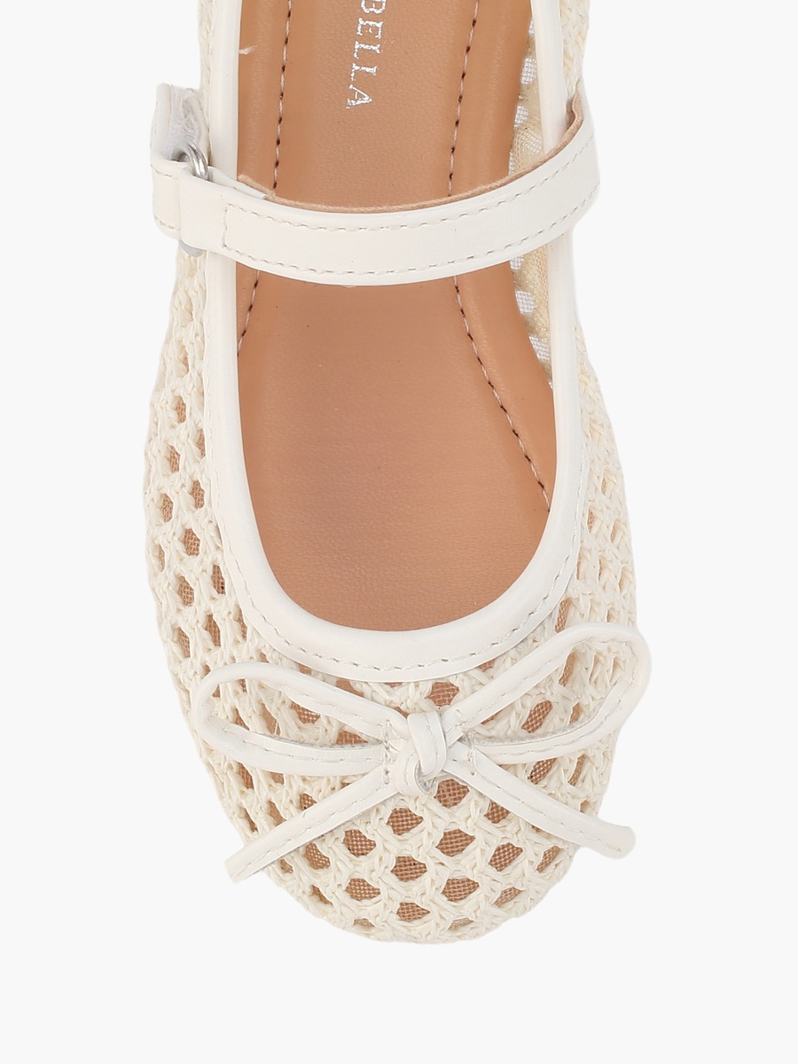 Girls Hook and Loop Ballerina Shoes