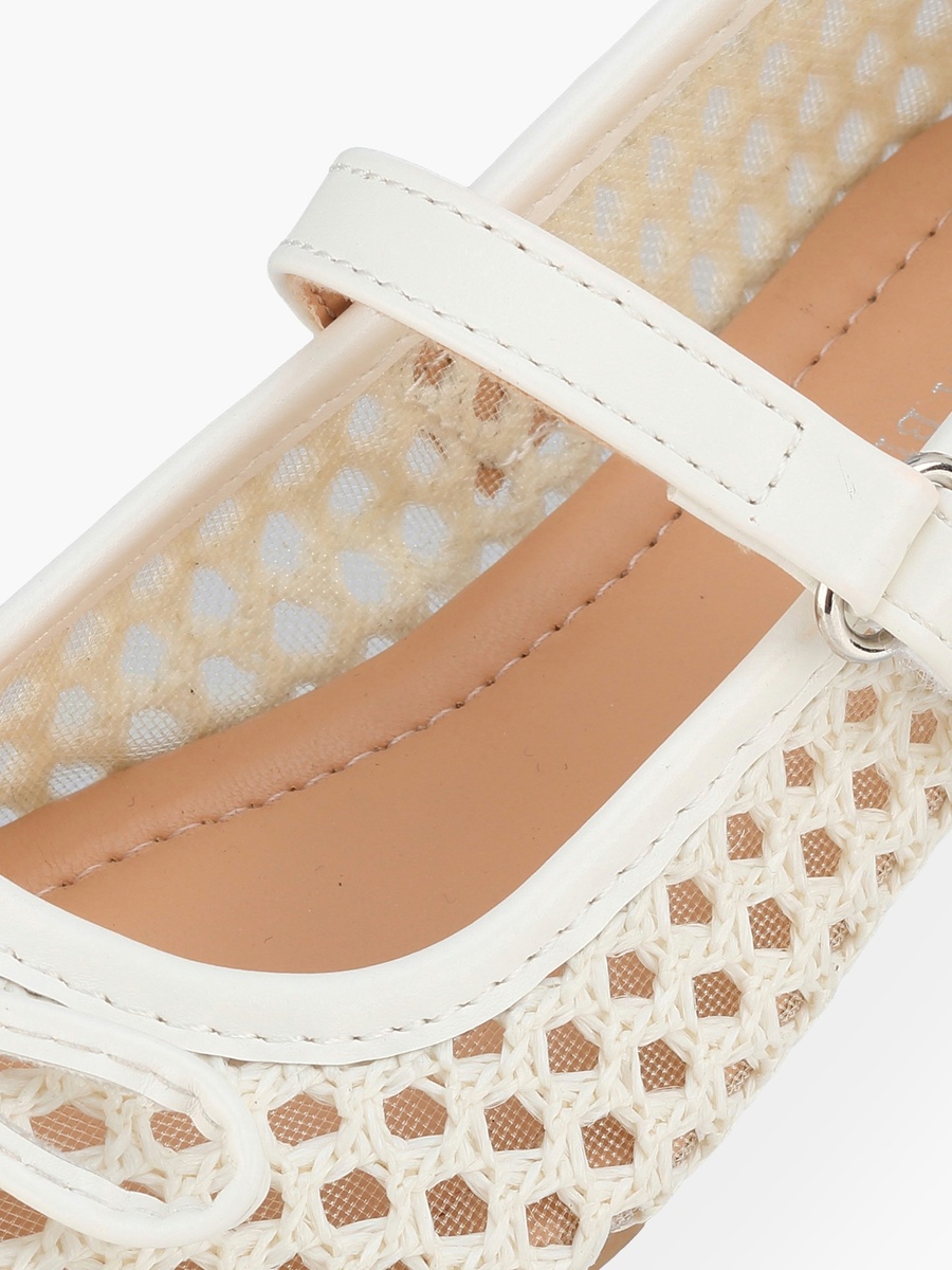 Girls Hook and Loop Ballerina Shoes