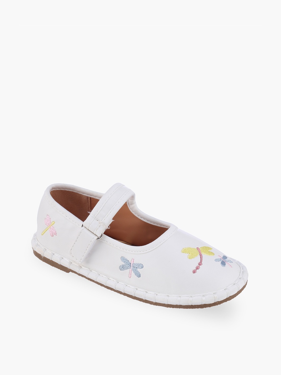 Girls Hook and Loop Ballerina Shoes