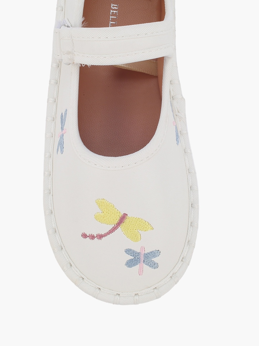 Girls Hook and Loop Ballerina Shoes