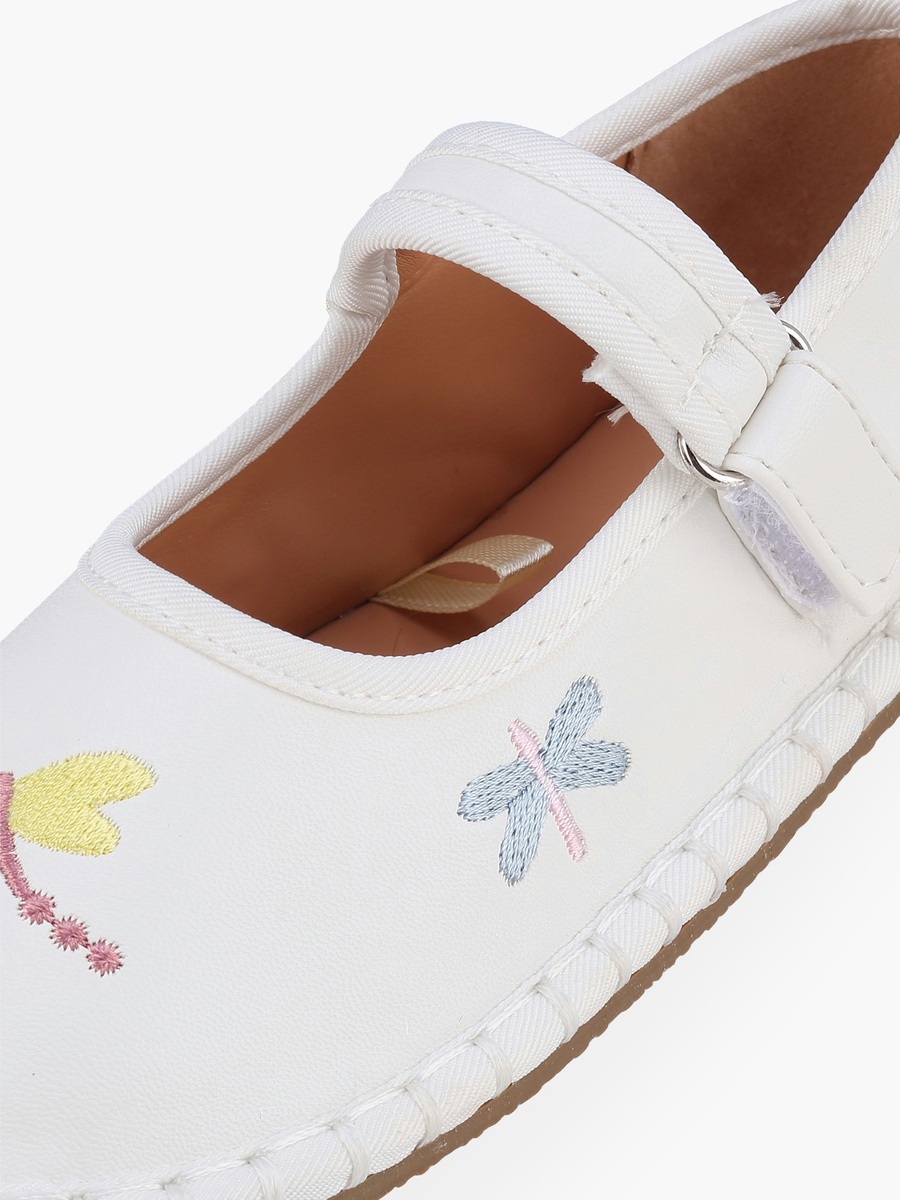 Girls Hook and Loop Ballerina Shoes
