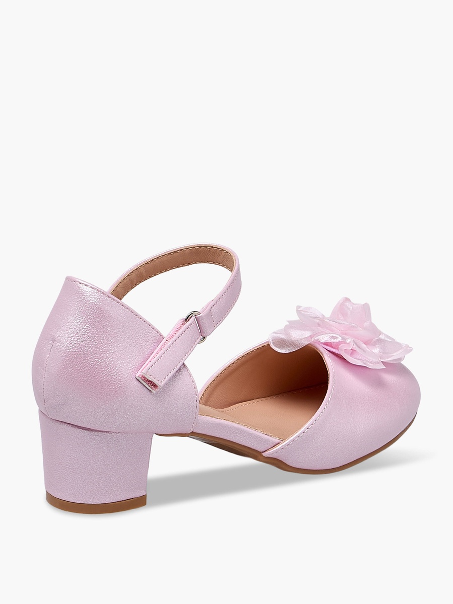 Girls Block Heel Ballerina Shoes