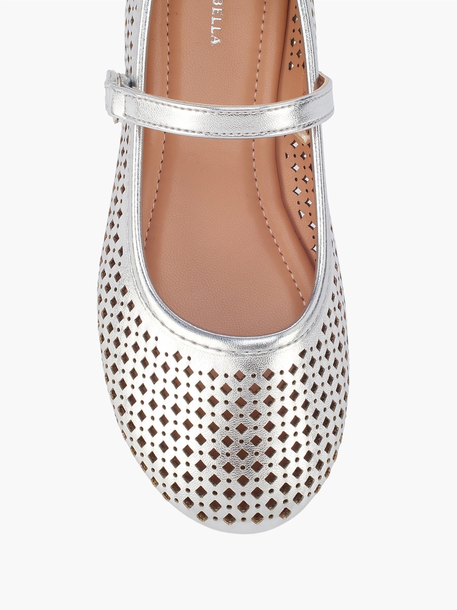 Girls Hook and Loop Ballerina Shoes