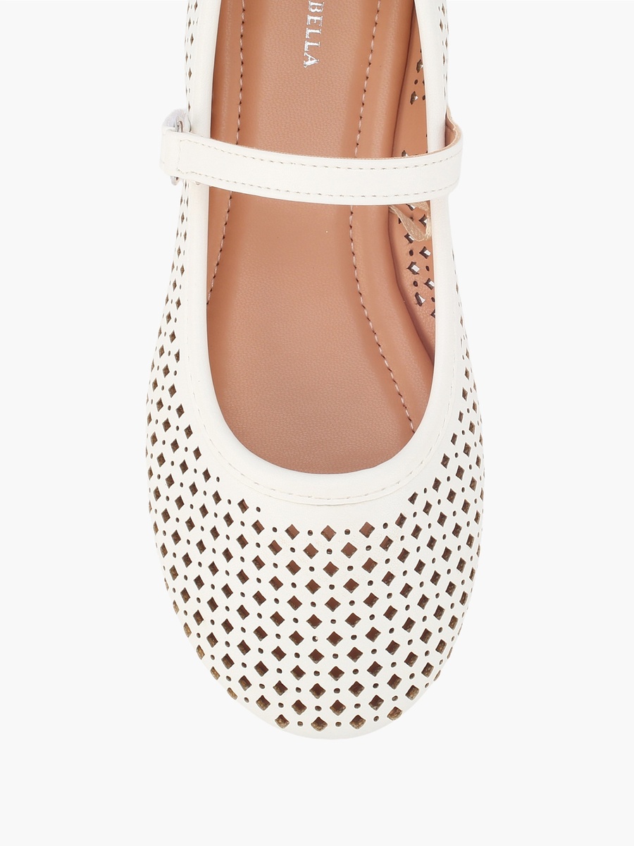 Girls Hook and Loop Ballerina Shoes
