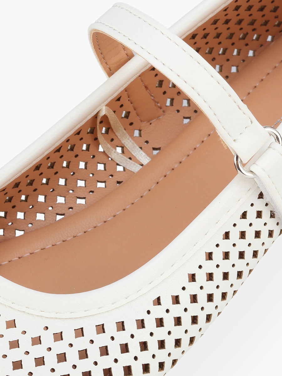 Girls Hook and Loop Ballerina Shoes