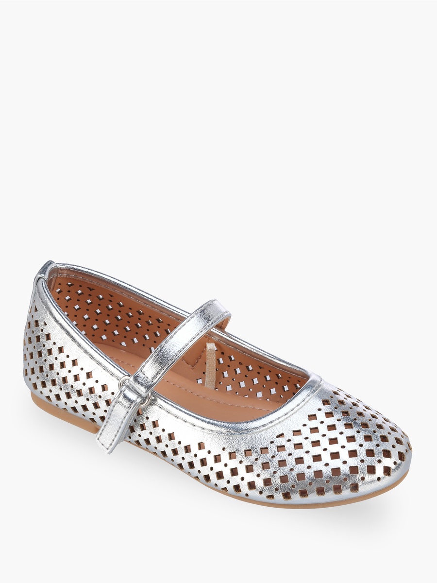 Girls Hook and Loop Ballerina Shoes