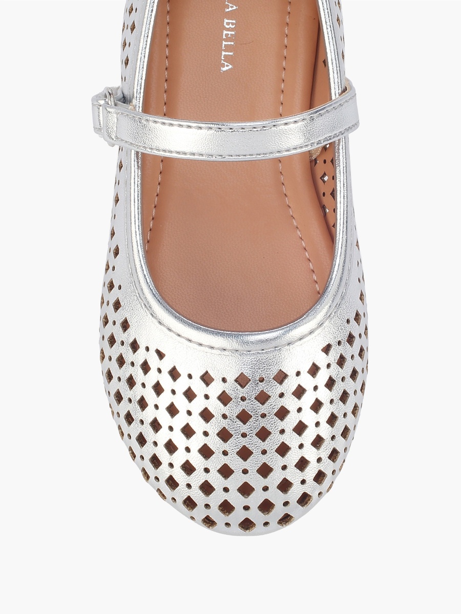 Girls Hook and Loop Ballerina Shoes