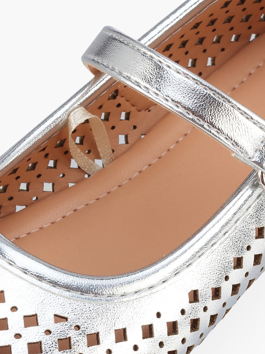 Girls Hook and Loop Ballerina Shoes