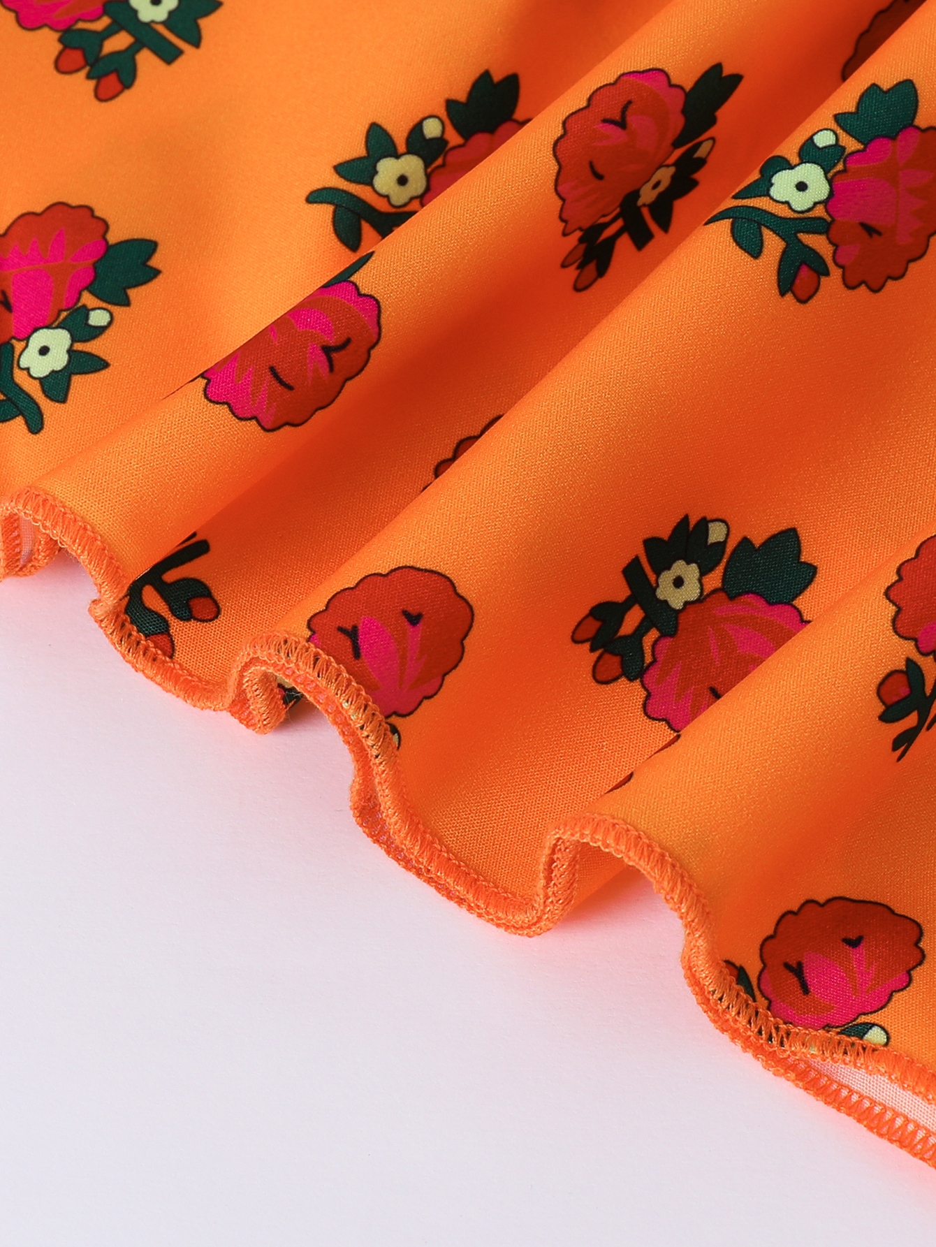 Girls A-Line Knee-Length Dress with Cartoon Print