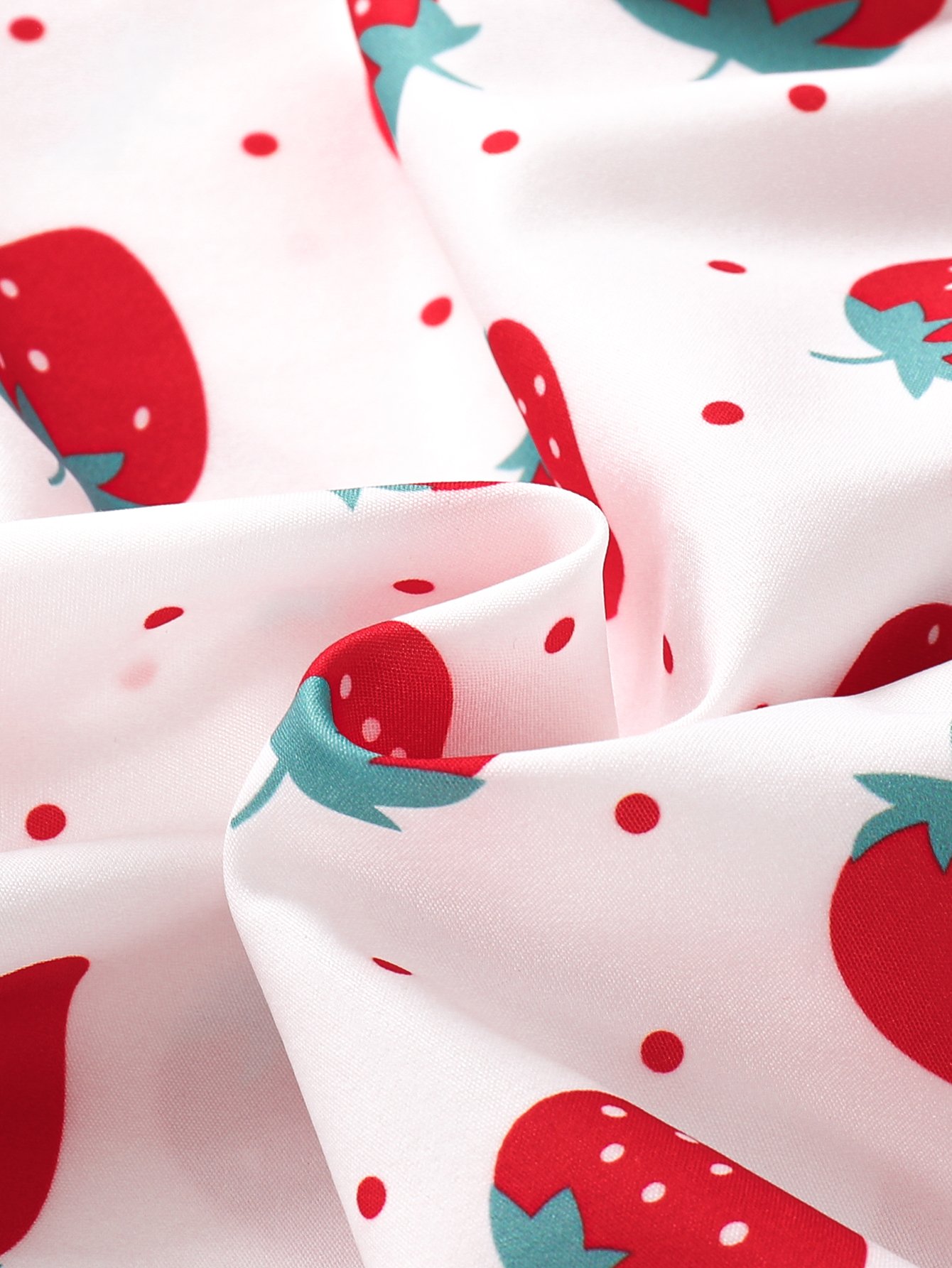 Red Strawberry Print Dress