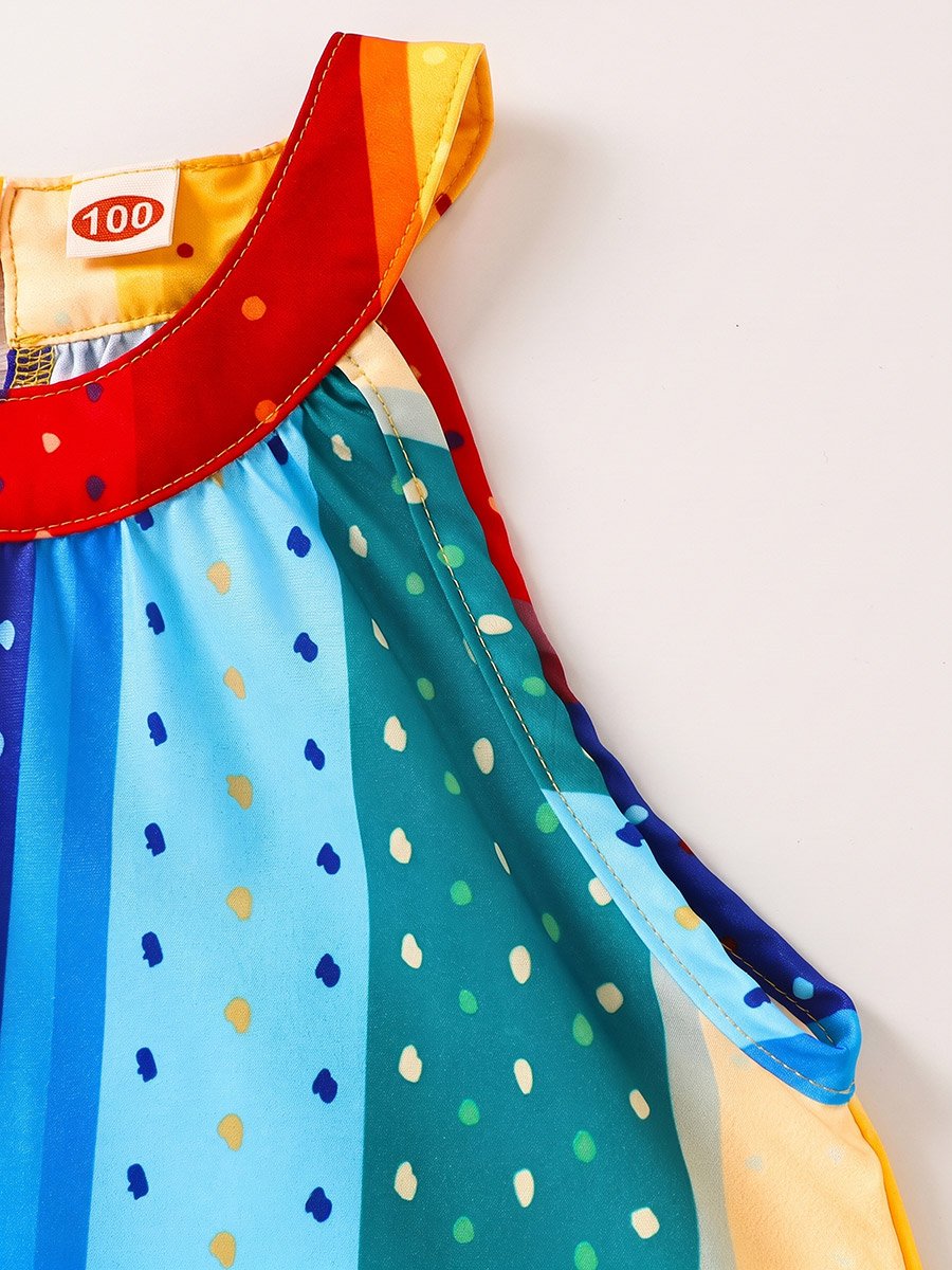 Girls Polka Dot Casual Dress
