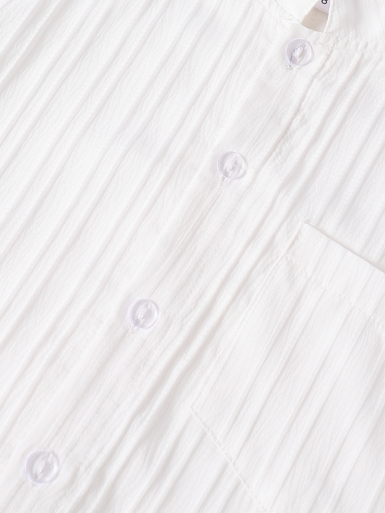 Boys Off-White Short Sleeve Collared Shirt
