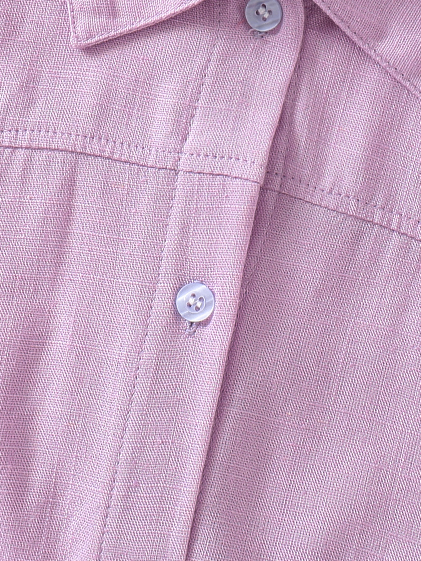 Kids Purple Collared Short Sleeve Button-Up Shirt