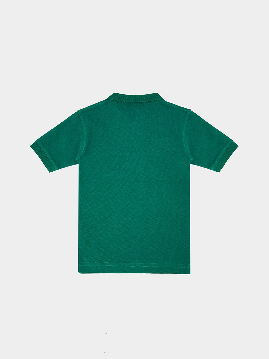 Baby Boy Green NY Print Regular Fit Polo T-Shirt