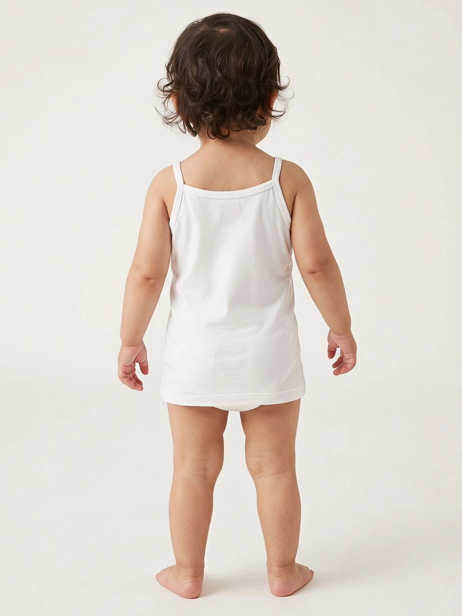 Pack of 3 - Baby Girl Multi-Color Bow Detail Cami Vest