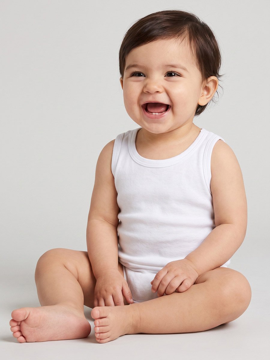 Pack of 5 - Baby Boy Off white Solid Vests