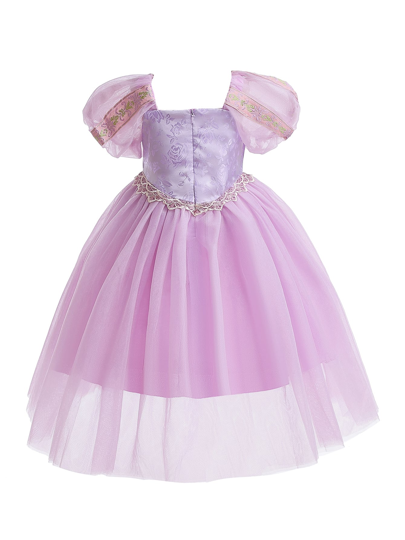 Girls Purple A-Line Knee-Length Princess Dress