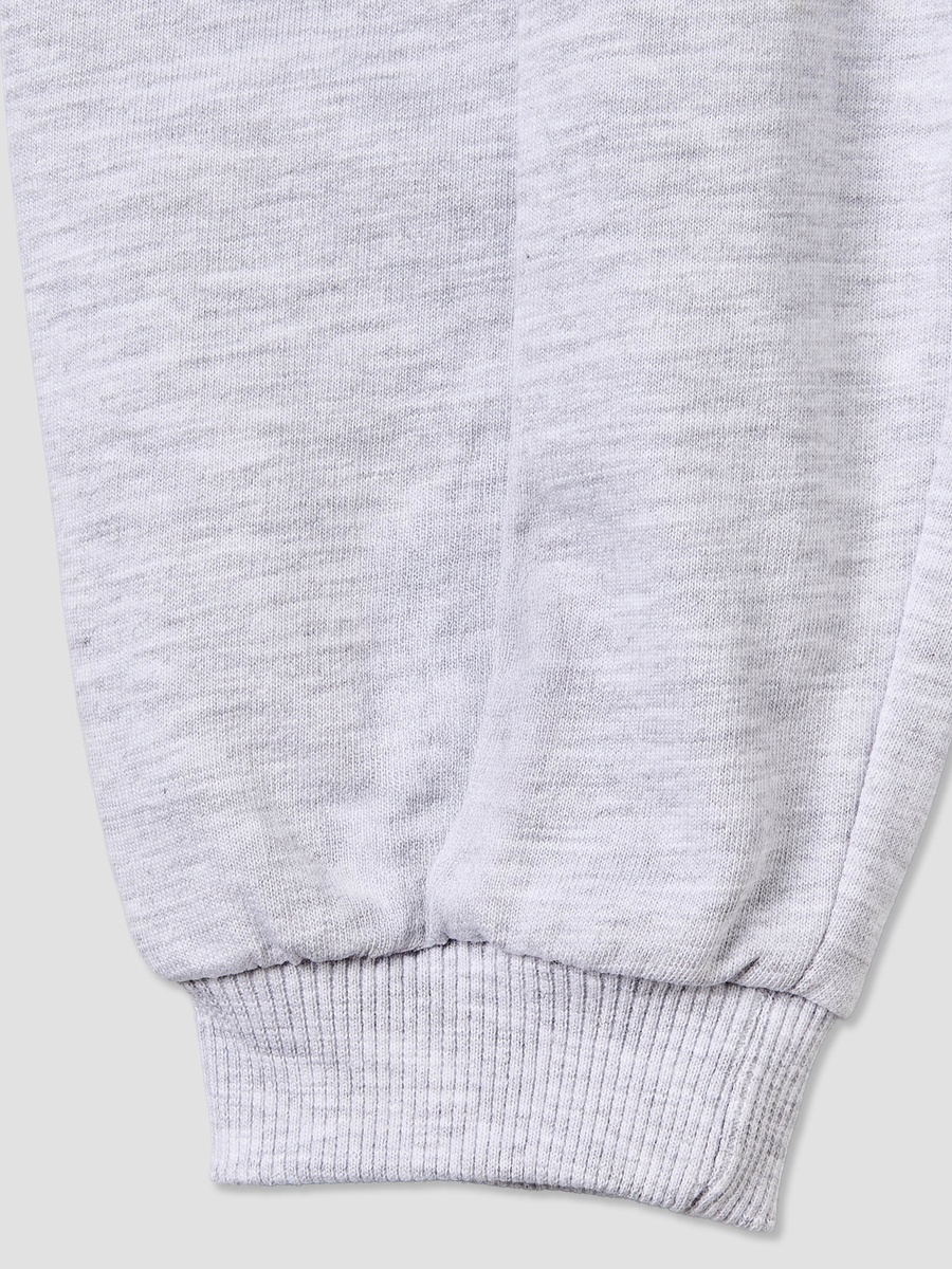 Drawstring Waist Joggers with Solid Design