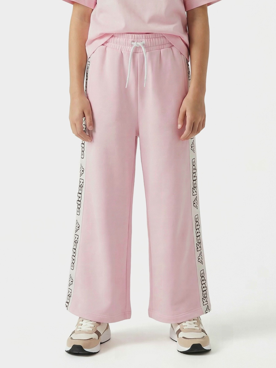 Drawstring Waist Joggers with Tape Detail