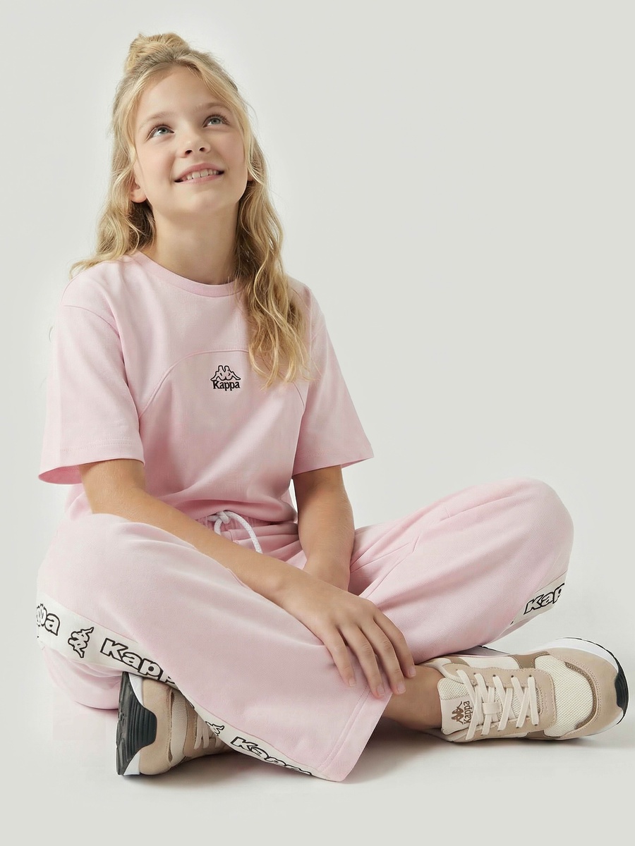 Drawstring Waist Joggers with Tape Detail