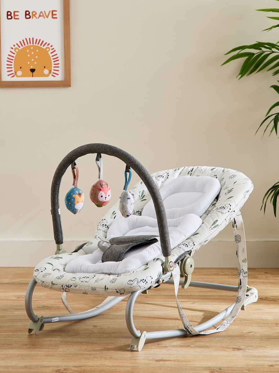 Cloud Print Scoria Baby Rocker