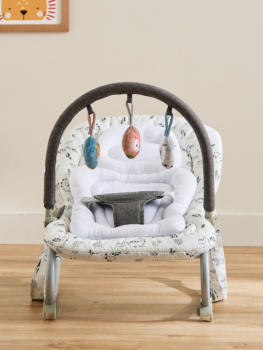 Cloud Print Scoria Baby Rocker