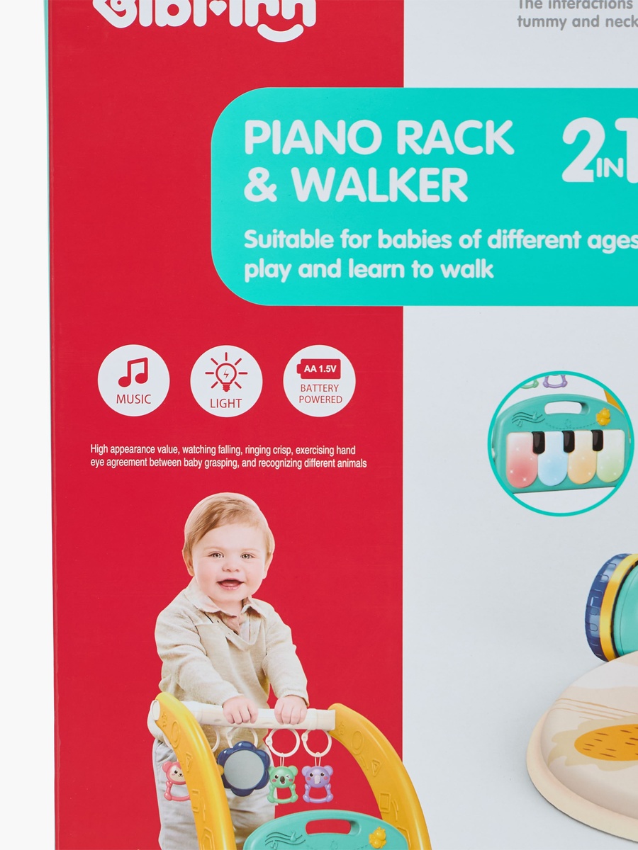 2-in-1 Piano Rack and Baby Walker