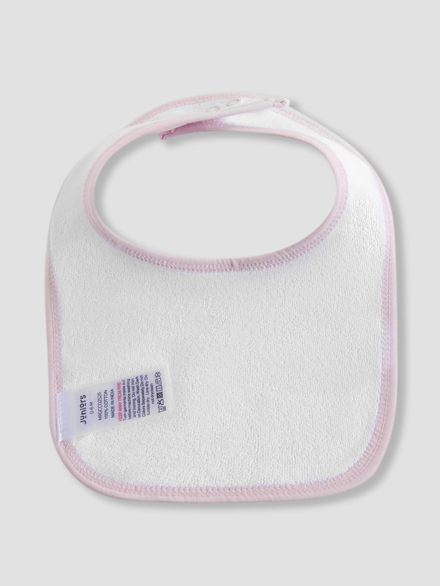 Pack of 5 Baby Bib with Snap Button Closure