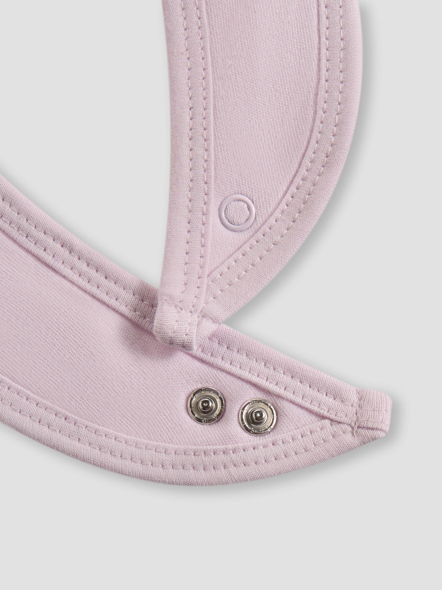 Pack of 5 Baby Bib with Snap Button Closure